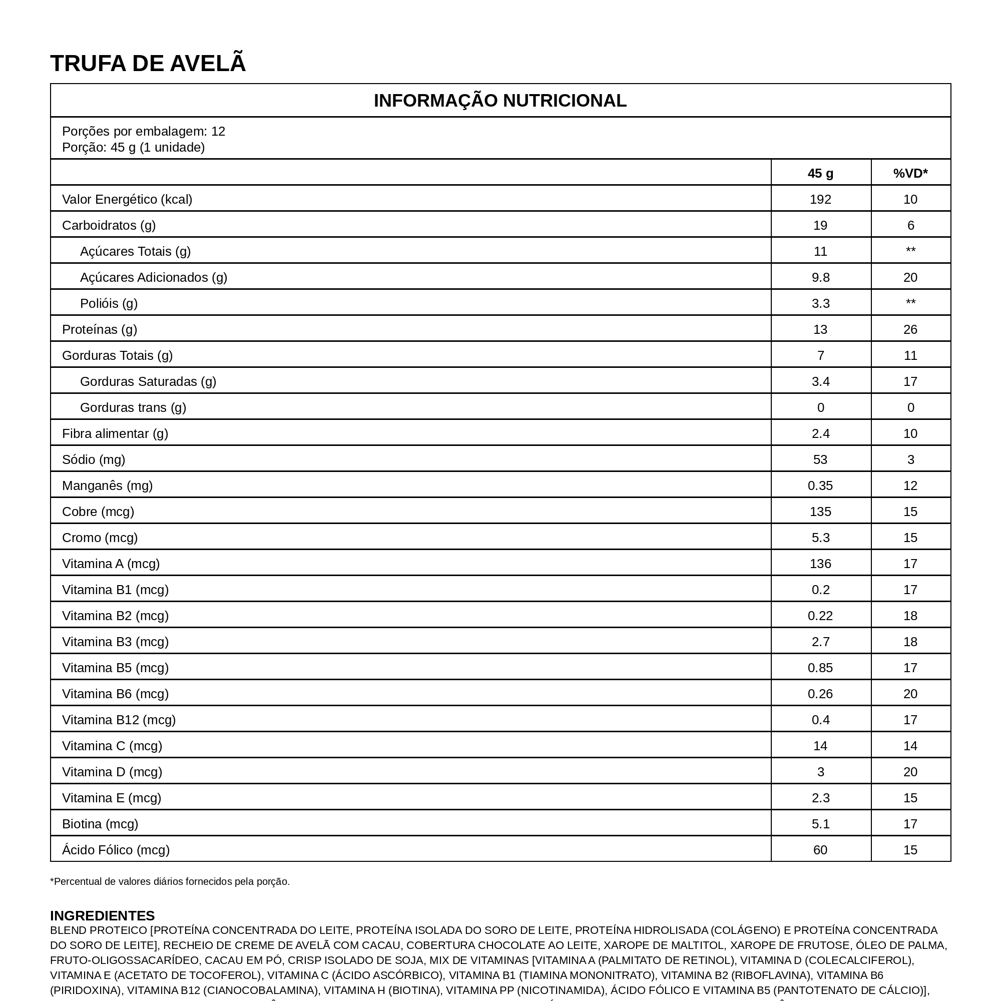 Protein Crisp Bar 12 und x 45g - Integral Medica