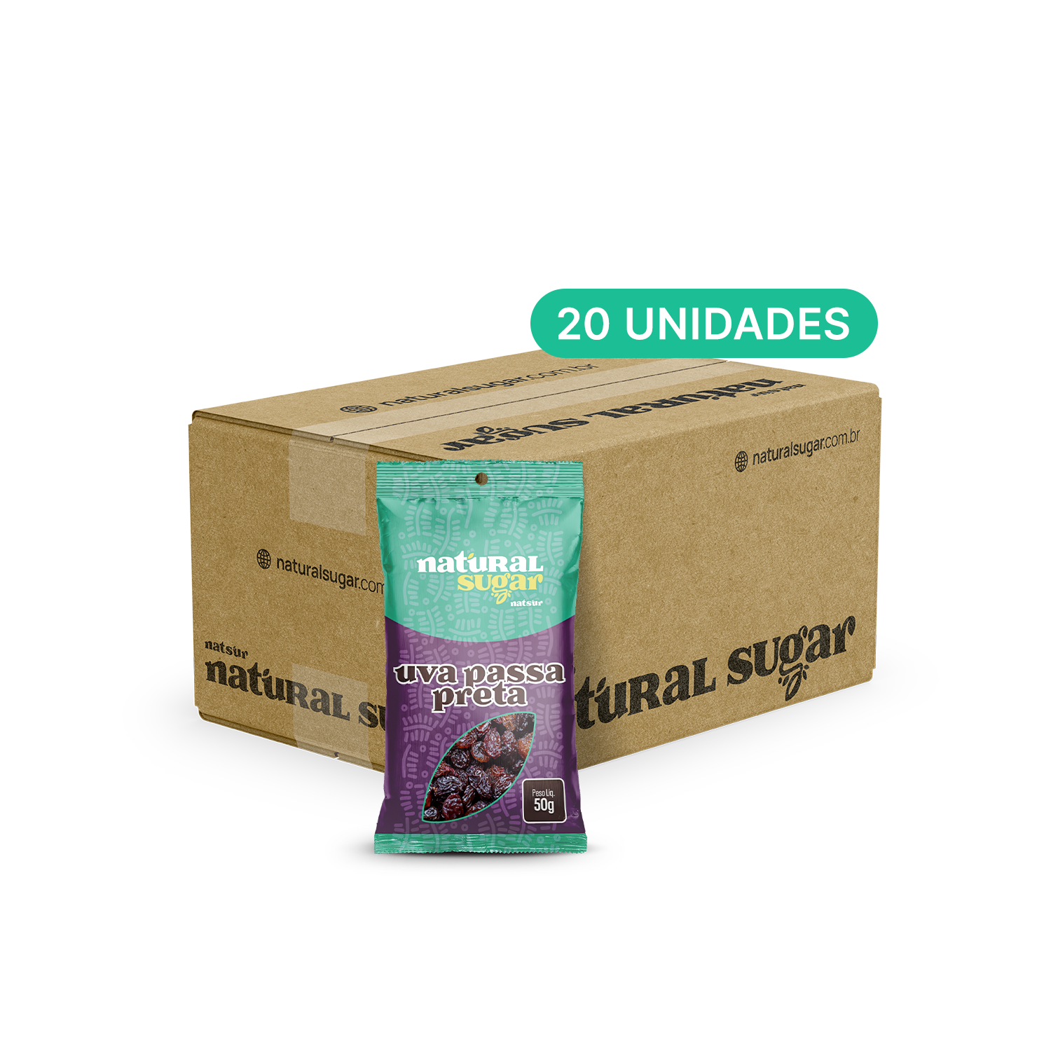 Uva Passa Preta 50g (20un)