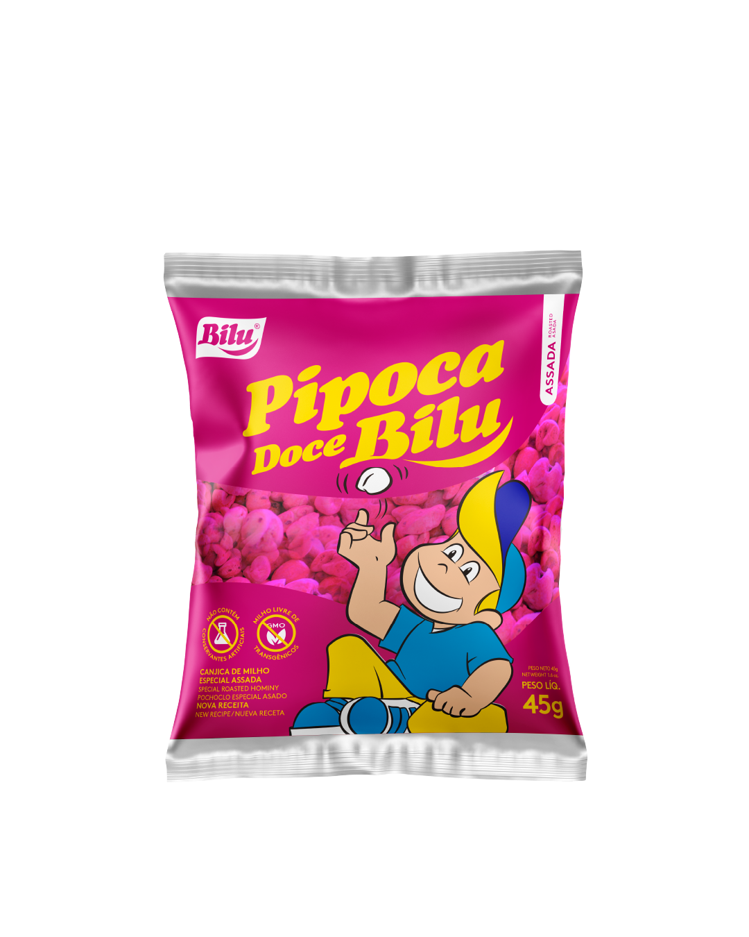 Pipoca doce 45g - 30un