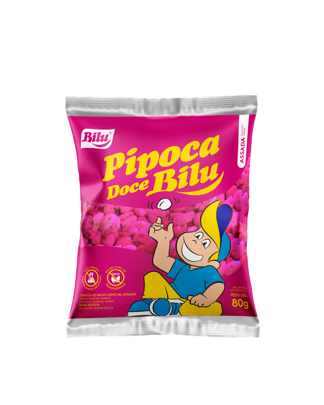 Pipoca doce 80g - 20un