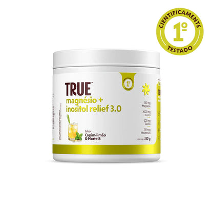 True Magnésio + Inositol Relief 3.0 (Capim Limão, Hortelã e Erva Doce 350g) – True Source