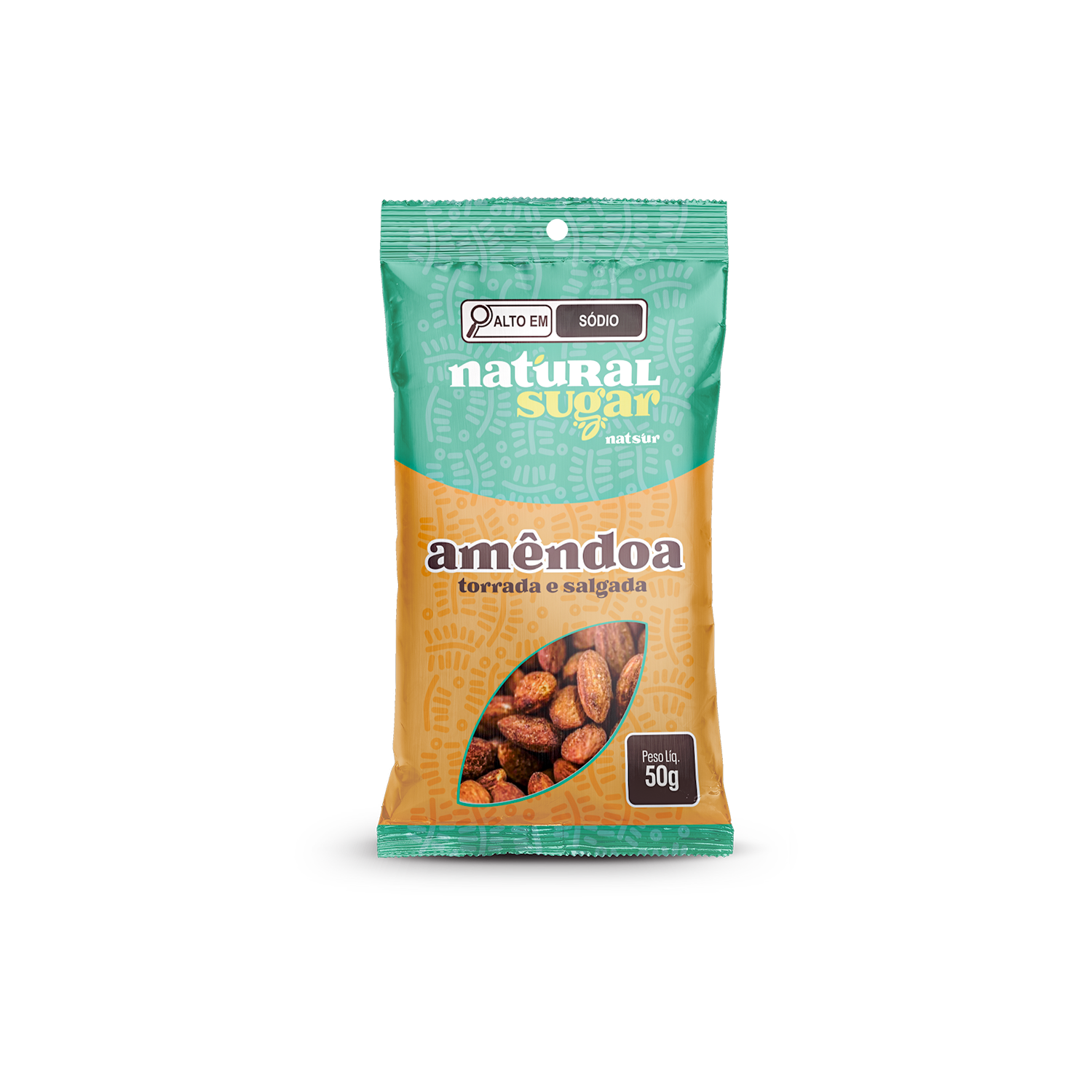 Amêndoa Torrada e Salgada 50g (20un)