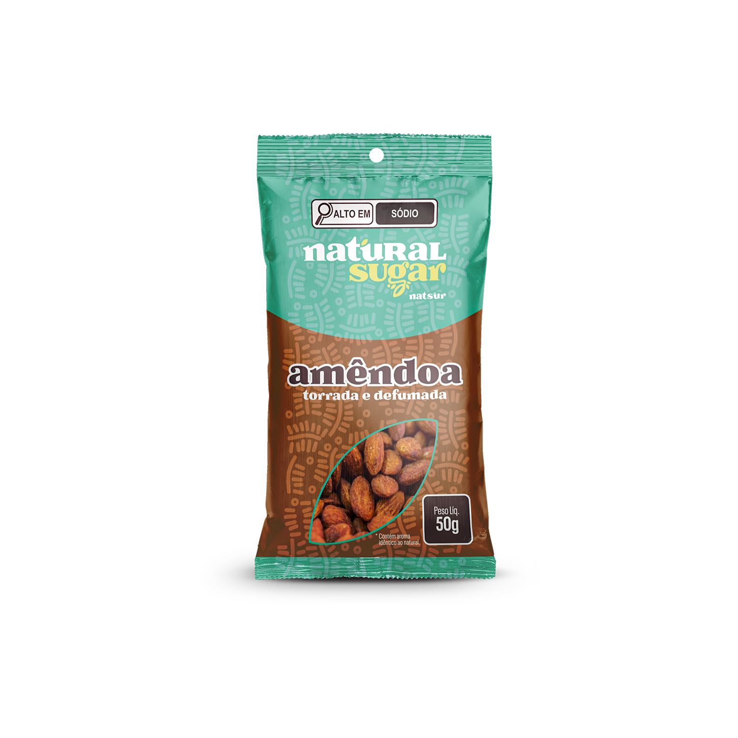 Amêndoa Torrada Defumada 50g (20un)
