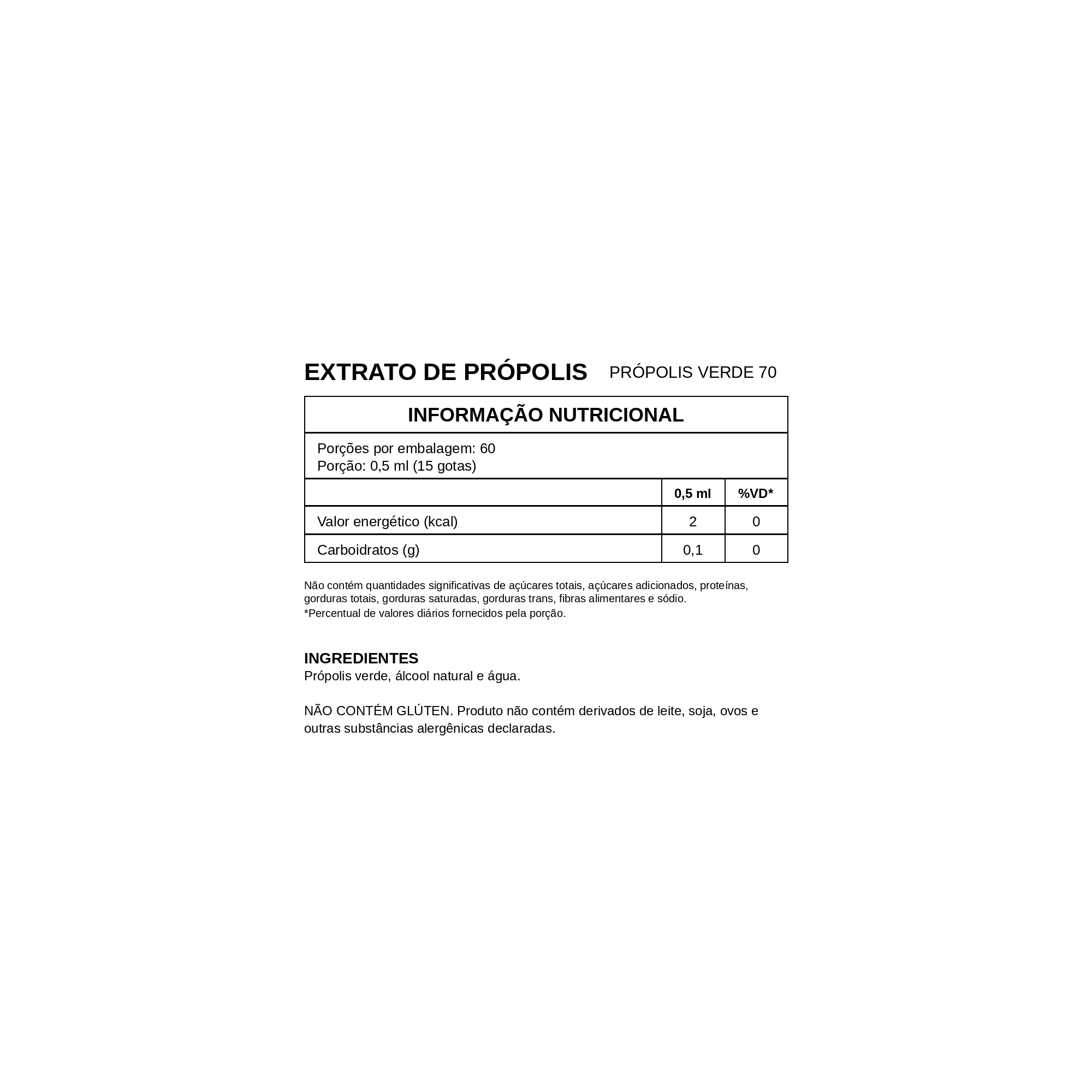 Extrato de Própolis Verde 70 30 ml - Apisfloria
