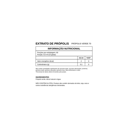 Extrato de Própolis Verde 70 30 ml - Apisfloria