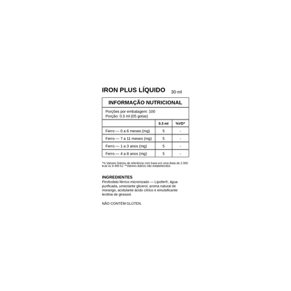 Iron Plus Líquido 30 ml - True Source