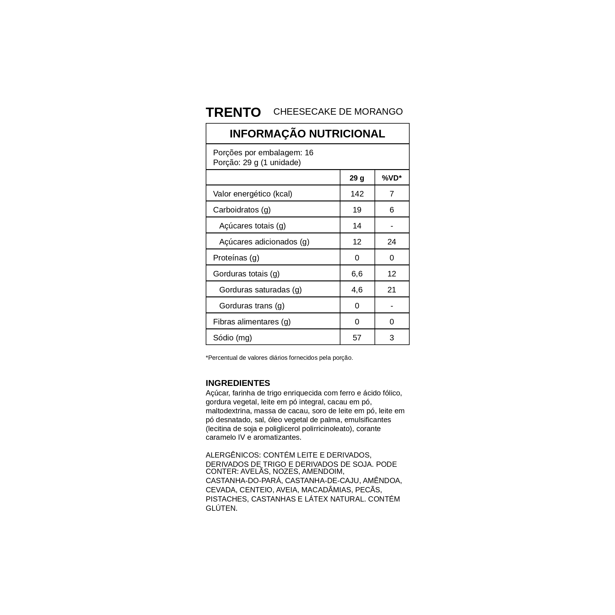 Wafer Trento 16 und x 29g - Peccin