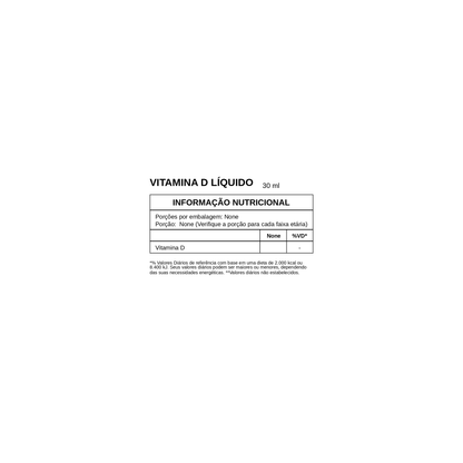 Vitamin D Líquida 30 ml - True Source